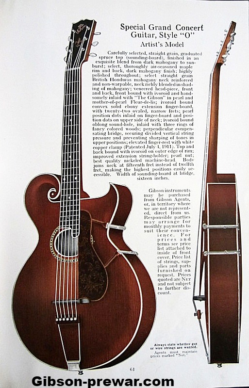 Halloween Bølle reaktion Gibson Pre-War Guitars, Kevin Mark Designs - Gibson 1925 Style O Guitar
