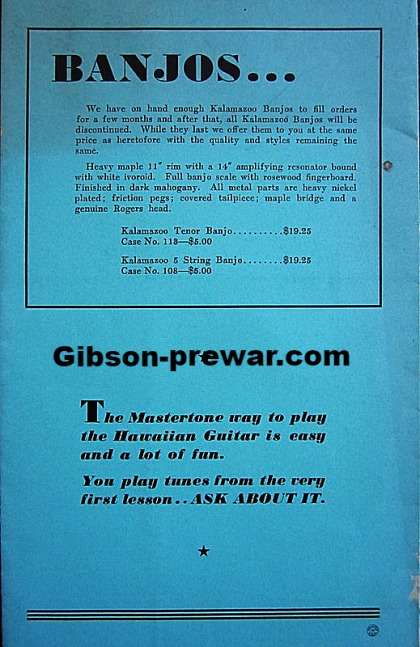 ギブソンパンフレット Gibson Pre-War Guitars, Kevin Mark Designs - Gibson Catalogs